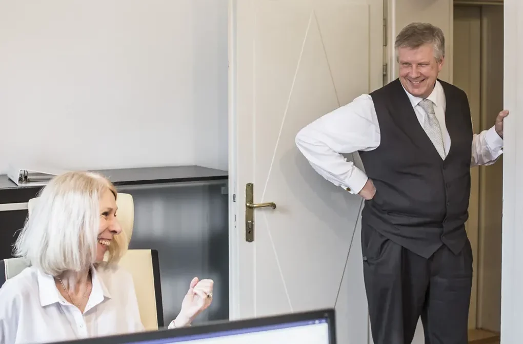 Frau Kunisch und Herr Huber